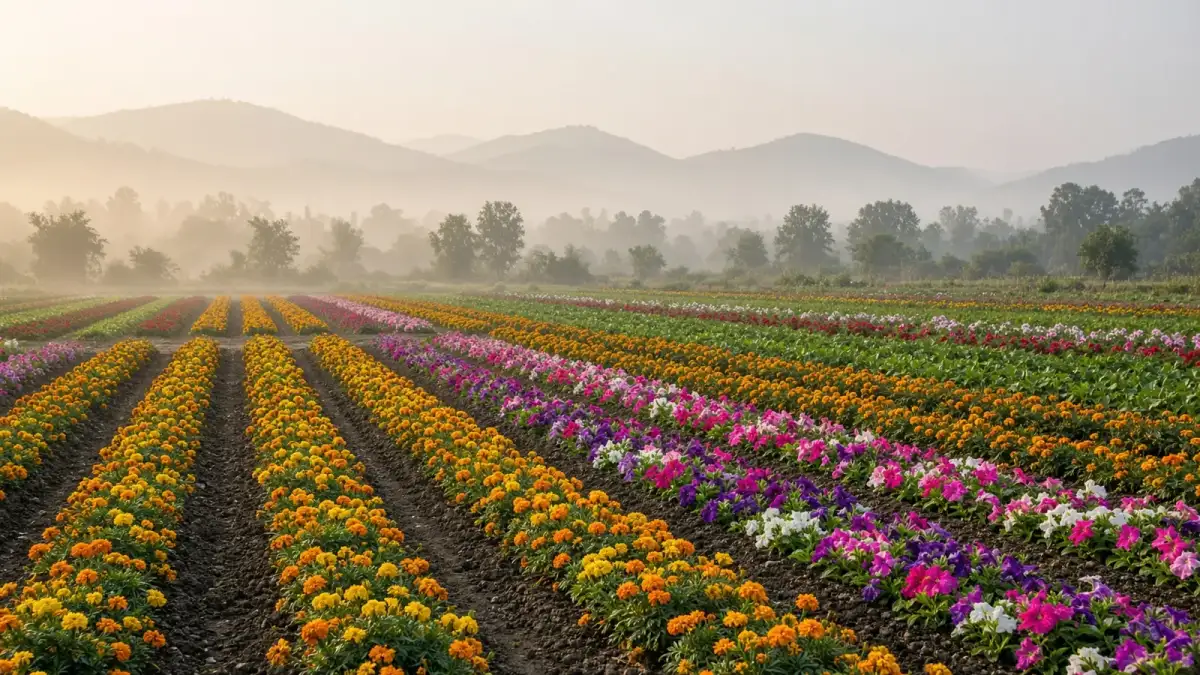 The nursery fields at Theur