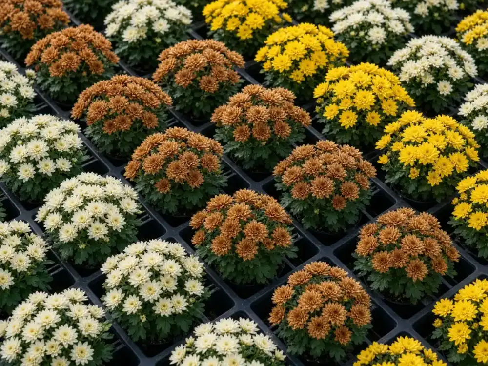 Chrysanthemum seedling tray