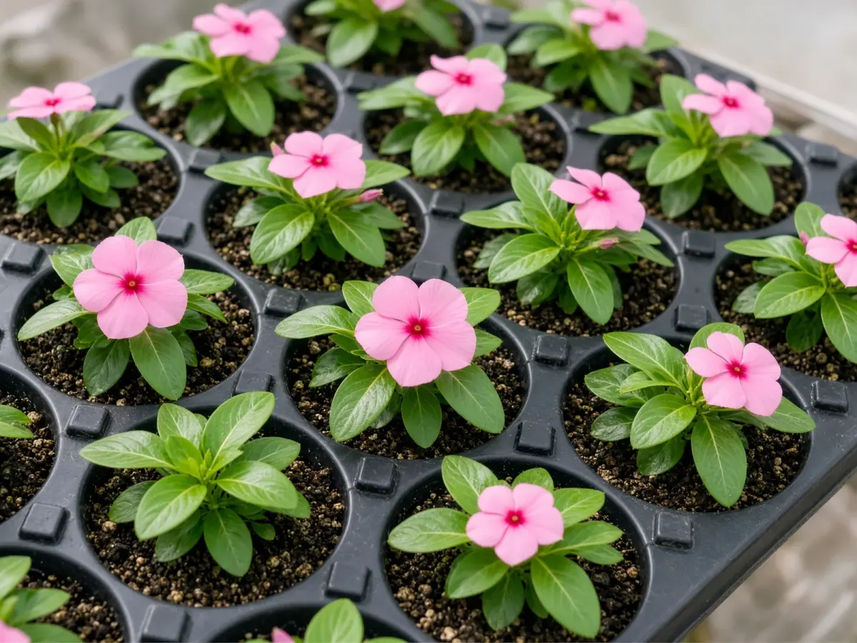 Vinca seedling tray